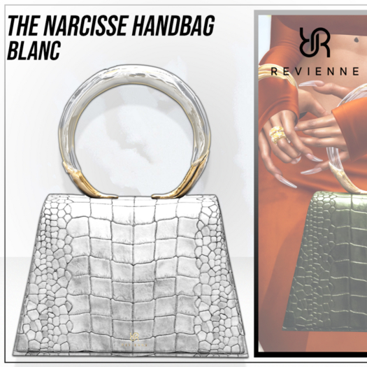 Revienne: The Narcisse Handbag [BLANC]