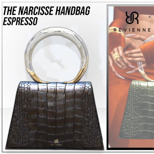 Revienne: The Narcisse Handbag [ESPRESSO]