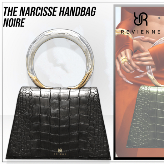 Revienne: The Narcisse Handbag [NOIRE]
