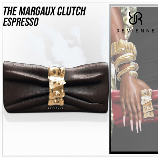 Revienne: The Margaux Clutch [ESPRESSO]