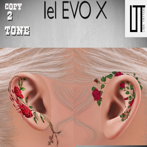 "Lisa tattoo ears evox ROSE
