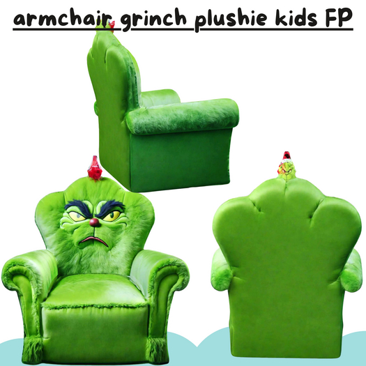 (AL) armchair grinch plushie kids FP
