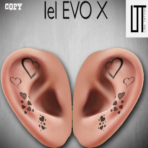 "Lisa tattoo ears evox  HEART2