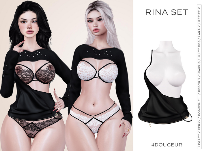 #DOUCEUR - RINA SET - TOP black