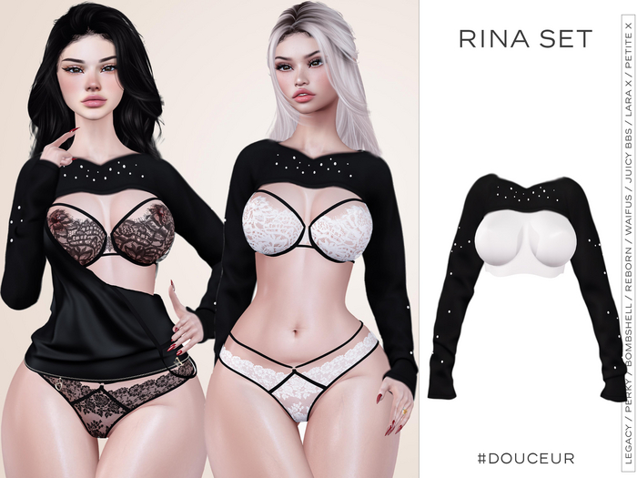 #DOUCEUR - RINA SET - sweater black