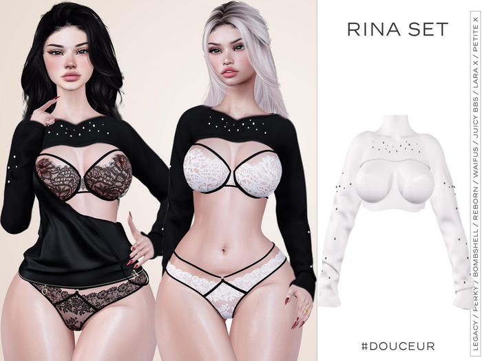 #DOUCEUR - RINA SET- sweater white