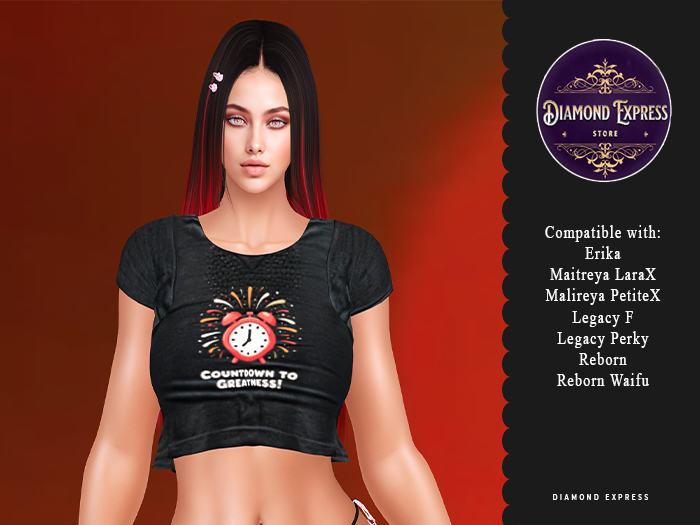 {DE} Countdown 2025 Crop Top