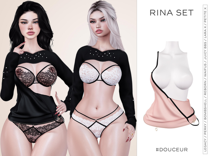#DOUCEUR - RINA SET - TOP rose