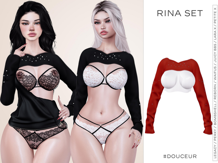 #DOUCEUR - RINA SET- sweater red