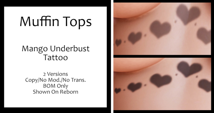Muffin Tops - Mango Underbust Tattoo