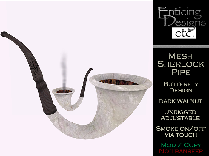 *ED Sherlock Pipe - Dark Walnut - Butterfly