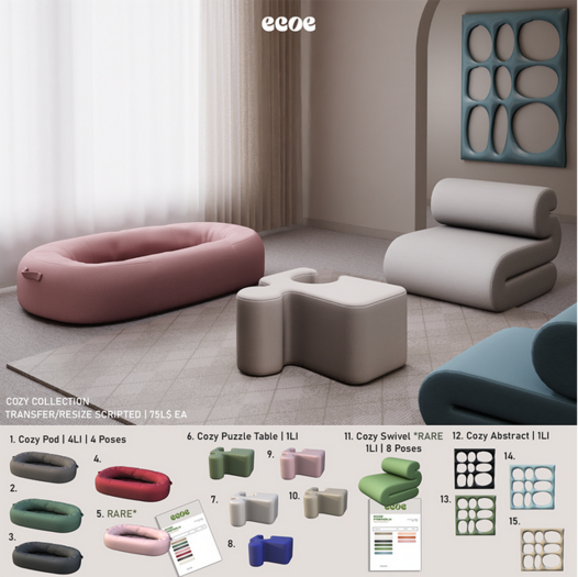 11. ecoe. Cozy Swirl Chair RARE