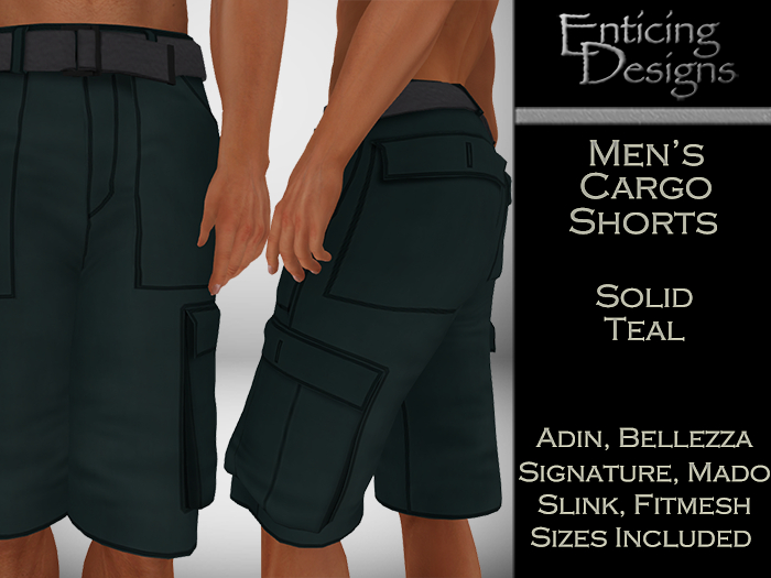 *ED Men's Cargo Shorts - Teal