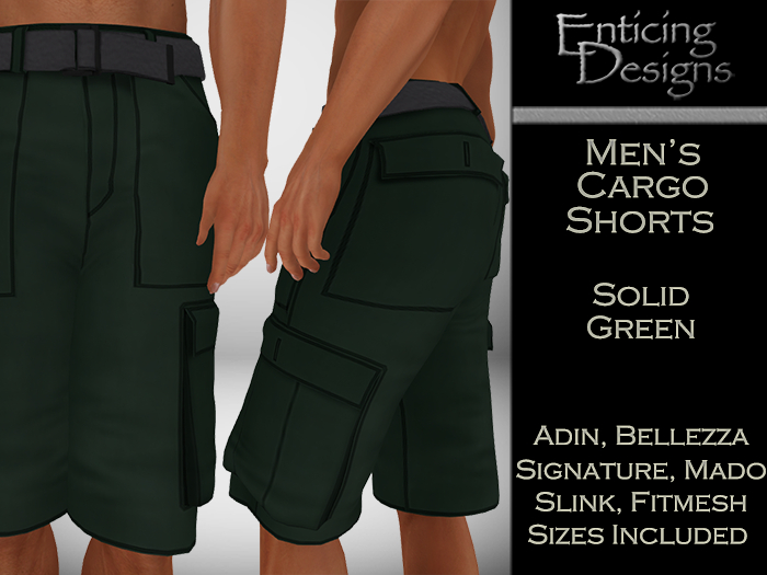 *ED Men's Cargo Shorts - Green