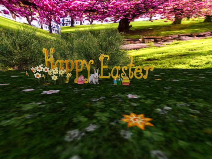 Happy Easter 1 - Gold - 2025