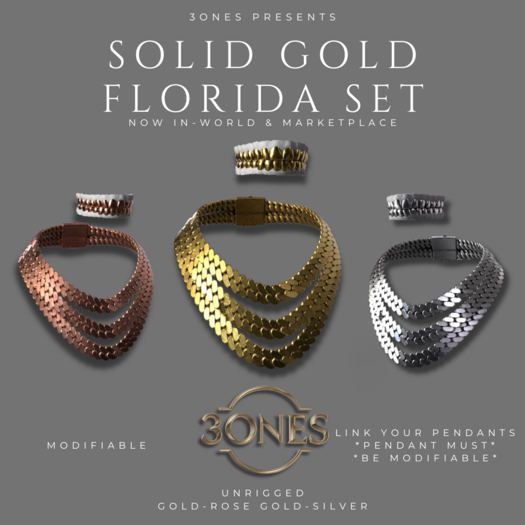 Solid Gold Florida Set Pack by 3ones