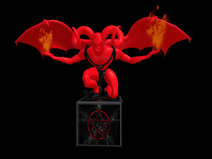 Demon Pentagram Statue