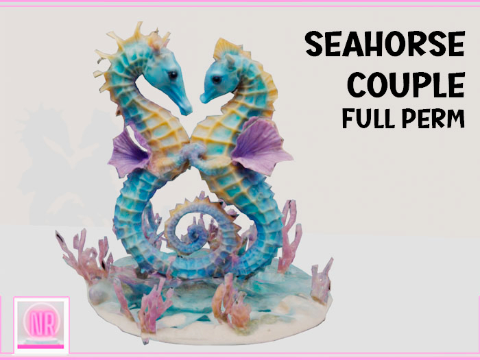 Cute Seahorse Couple - Full Perm Mesh 