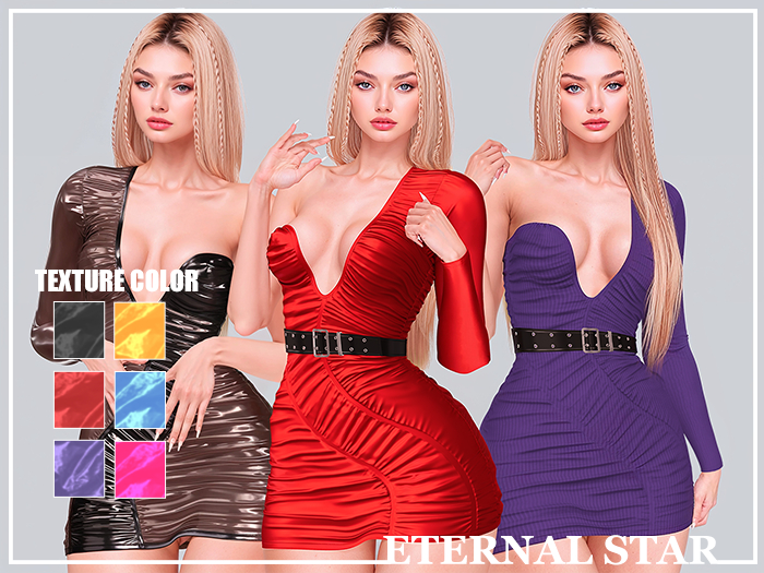 #60 - ETERNAL STAR - Dress Reveillon Pack Texture (6 colors)