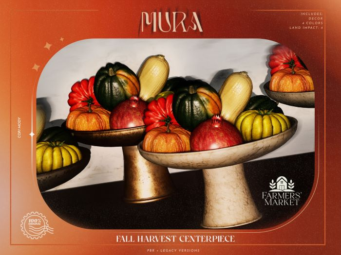 Mura Home - Fall Harvest Centerpiece - FATPACK