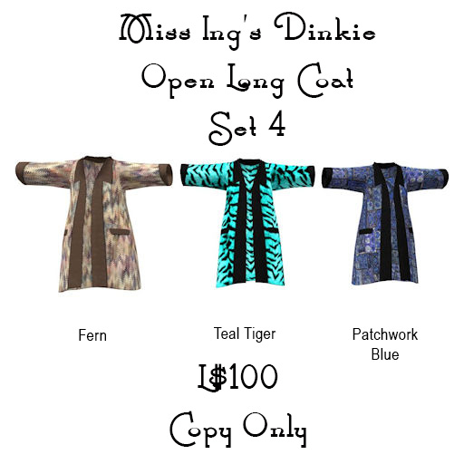 Miss Ing's Dinkie Open Long Coat Set 4