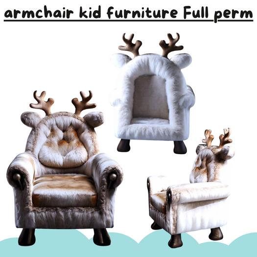 (AL) armchair kid furniture Full perm