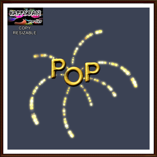 New Year - POP Balloons with Rays