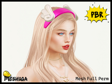 Meshuga PBR Valentines Cupid Wings Headband FULL PERM MESH