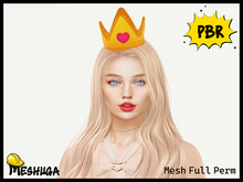 Meshuga PBR Valentines Heart Crown  FULL PERM MESH