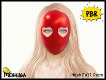 Meshuga PBR Valentines Heart Mask FULL PERM MESH