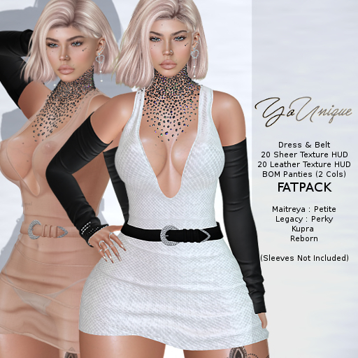 YoUnique Couture Adaria 3 Part Fatpack - 20 Texture HUD - Sexy! (