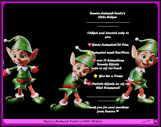Sunora Animesh Santa's Little Helper