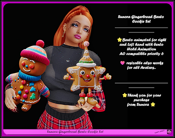 Sunora Gingerbread Bento Cookie Set