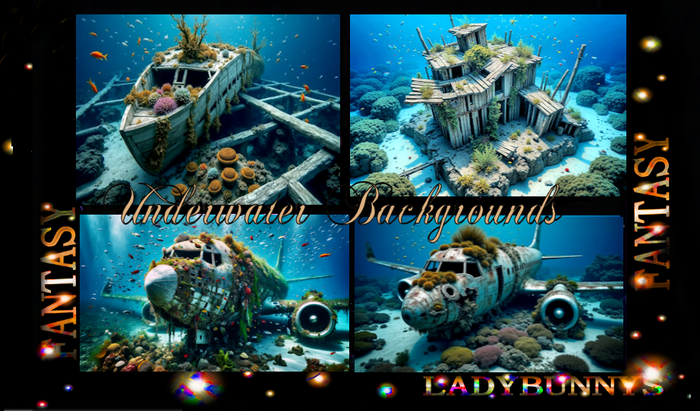 Fantasy Background Textures-Underwater Backdrops-full perm