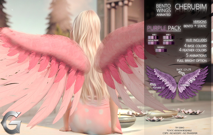 {geek} Cherubim Wings - Purple Pack