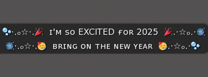 :: MG ::  I'm So Excited For 2025 - Gesture (with Sound)