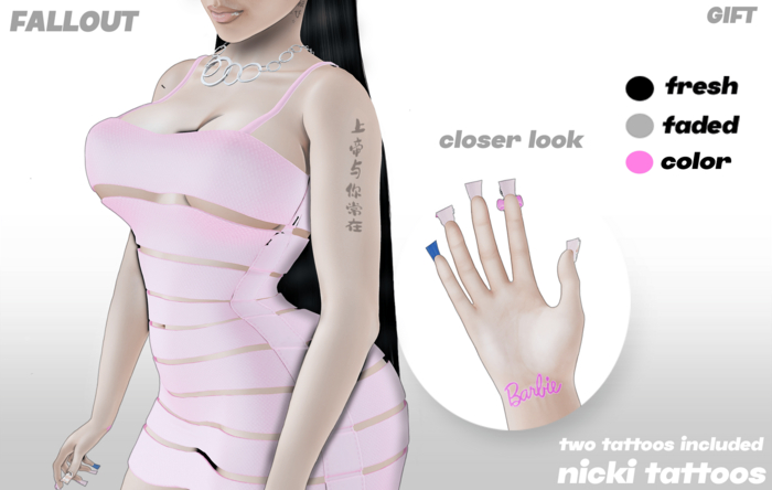 FallOut  - GIFT Nicki Tattoos Bom