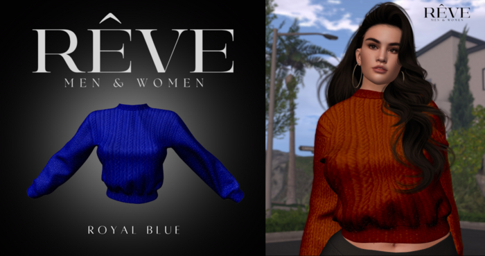 REVE Autumn Knit - Royal Blue (Add)