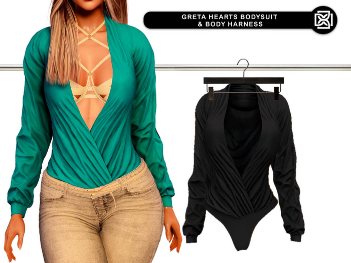 Addams "Greta" Hearts Bodysuit #41