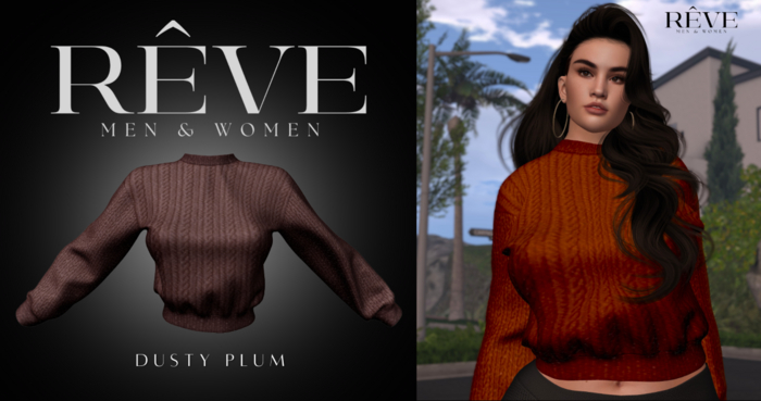 REVE Autumn Knit - Dusty Plum (Add)
