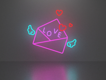 Love 4 neon sign Full Permission