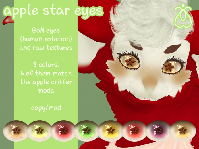 mothly. apple star eyes