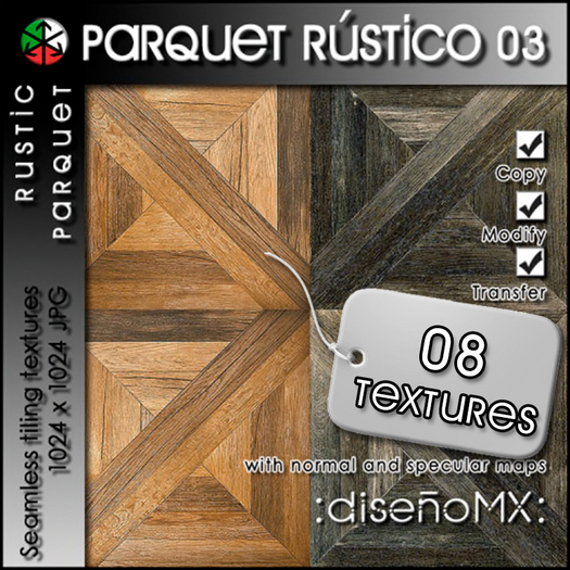 Parquet Rústico 03 :dMX: (Rustic Parquet) 