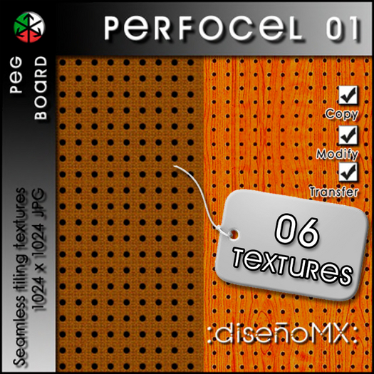 Perfocel 01 :dMX: (Pegboard Sheet)
