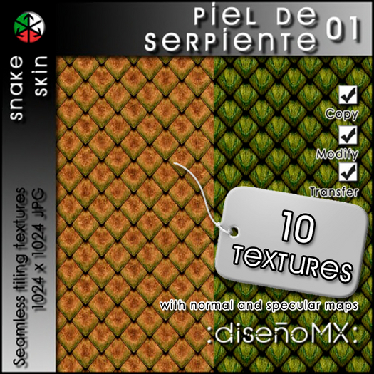 Piel de Serpiente 01 :dMX: (Snakeskin) 