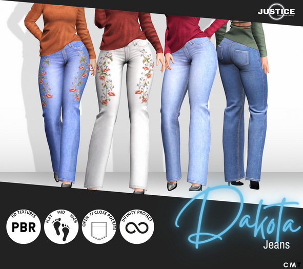 [JUSTICE] DAKOTA JEANS [HD] LARAX