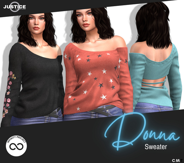 [JUSTICE] DONNA SWEATER - FATPACK