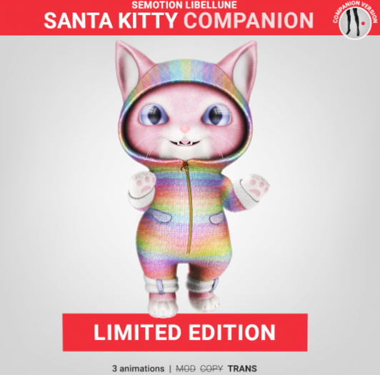 SEmotion Libellune Santa Kitty Companion LIMITED