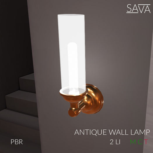 Antique wall lamp