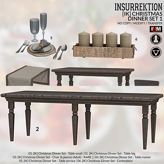 02. [IK] Christmas Dinner Set - Table big - COMMON